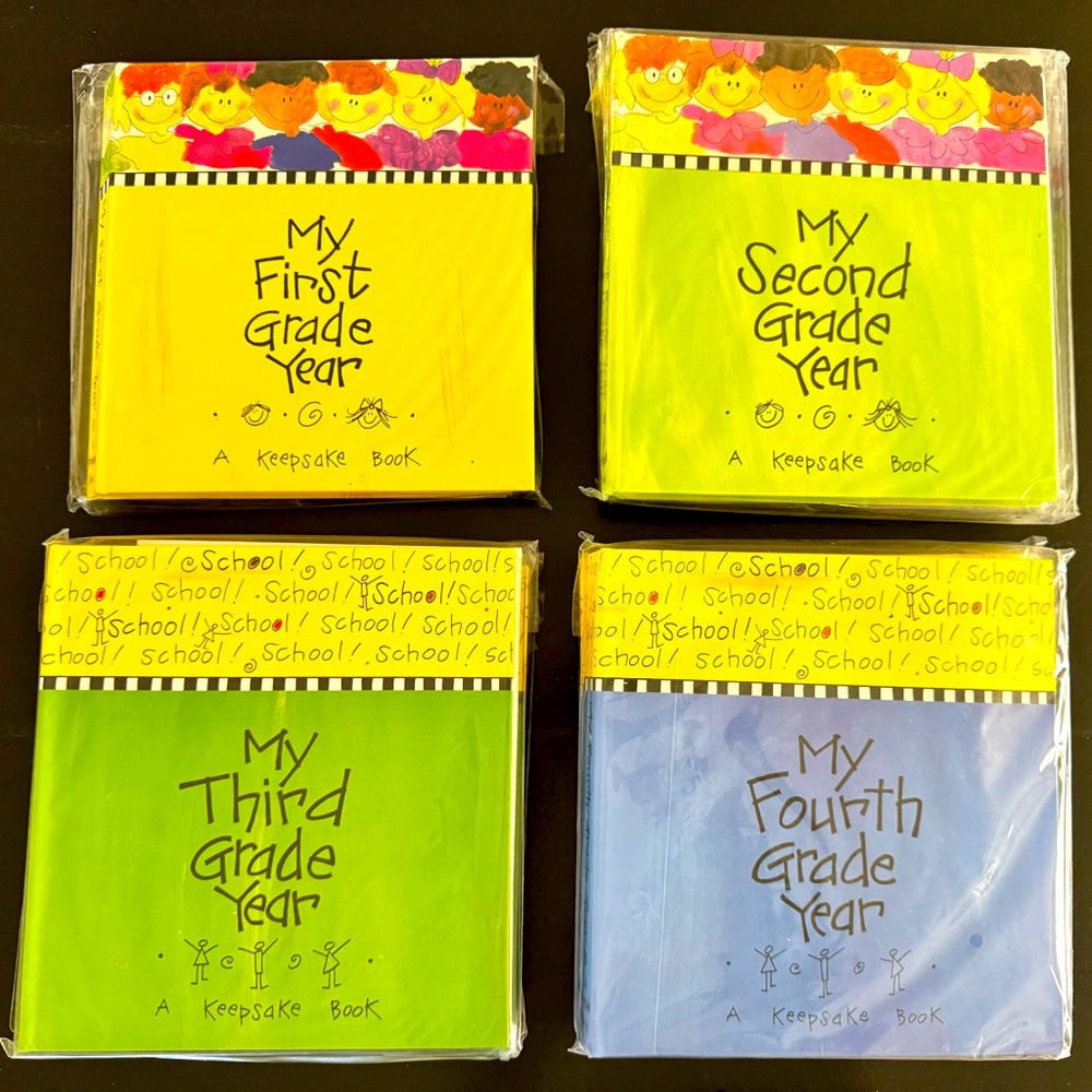 NEW Keepsake Books - My First Grade Year to My Fourth Grade Year